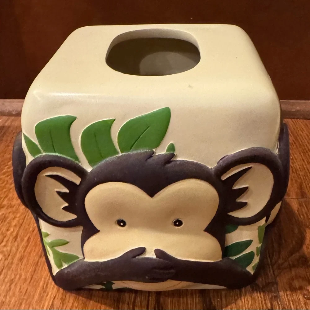 Tissue cover, Toucan & Monkey Rainforest - Kids Bathroom